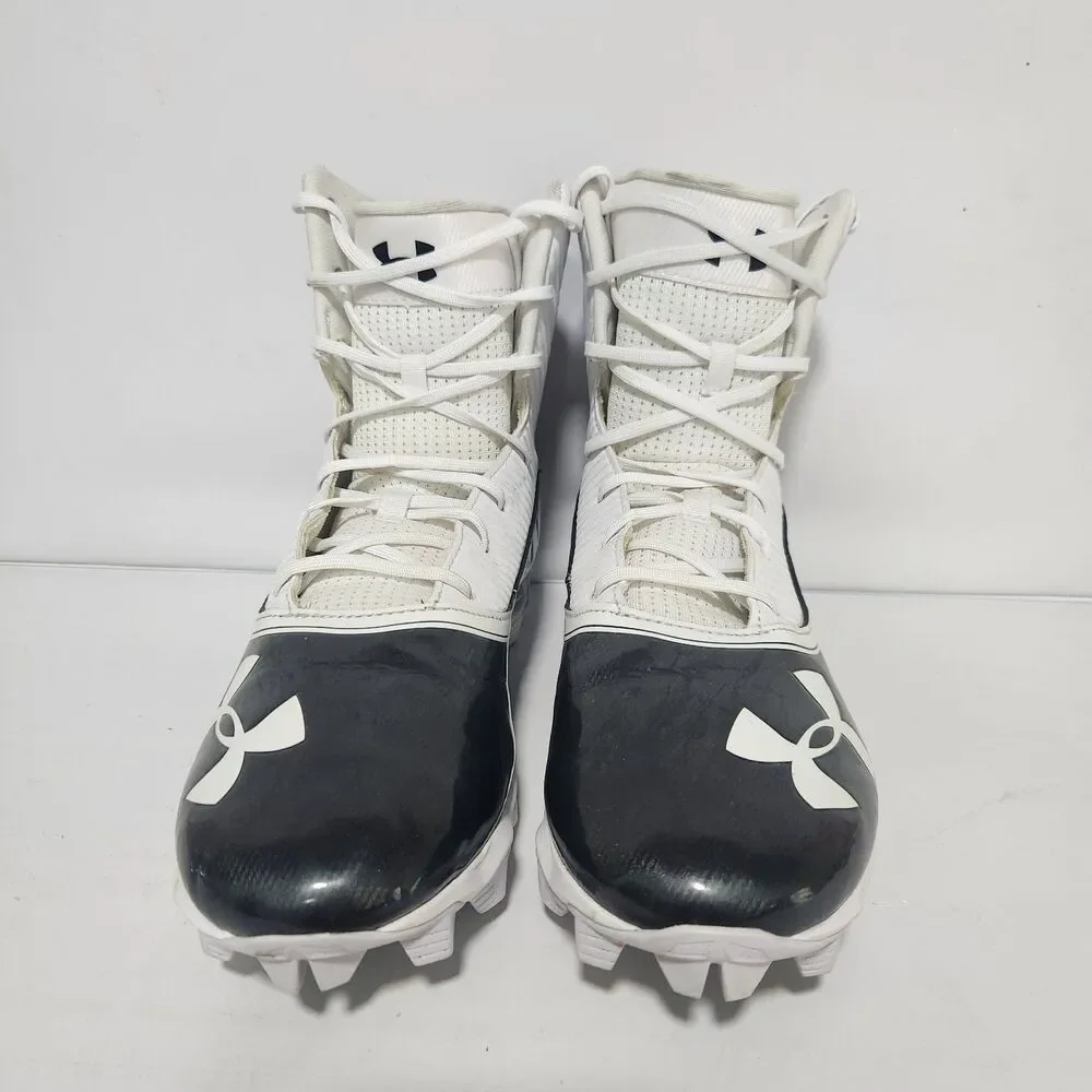 Under Armour Cleats Mens 11 Black Highlight Football MC High Top 3021197-003
